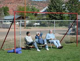 Watching the runners