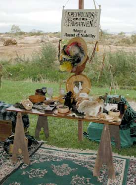 The table